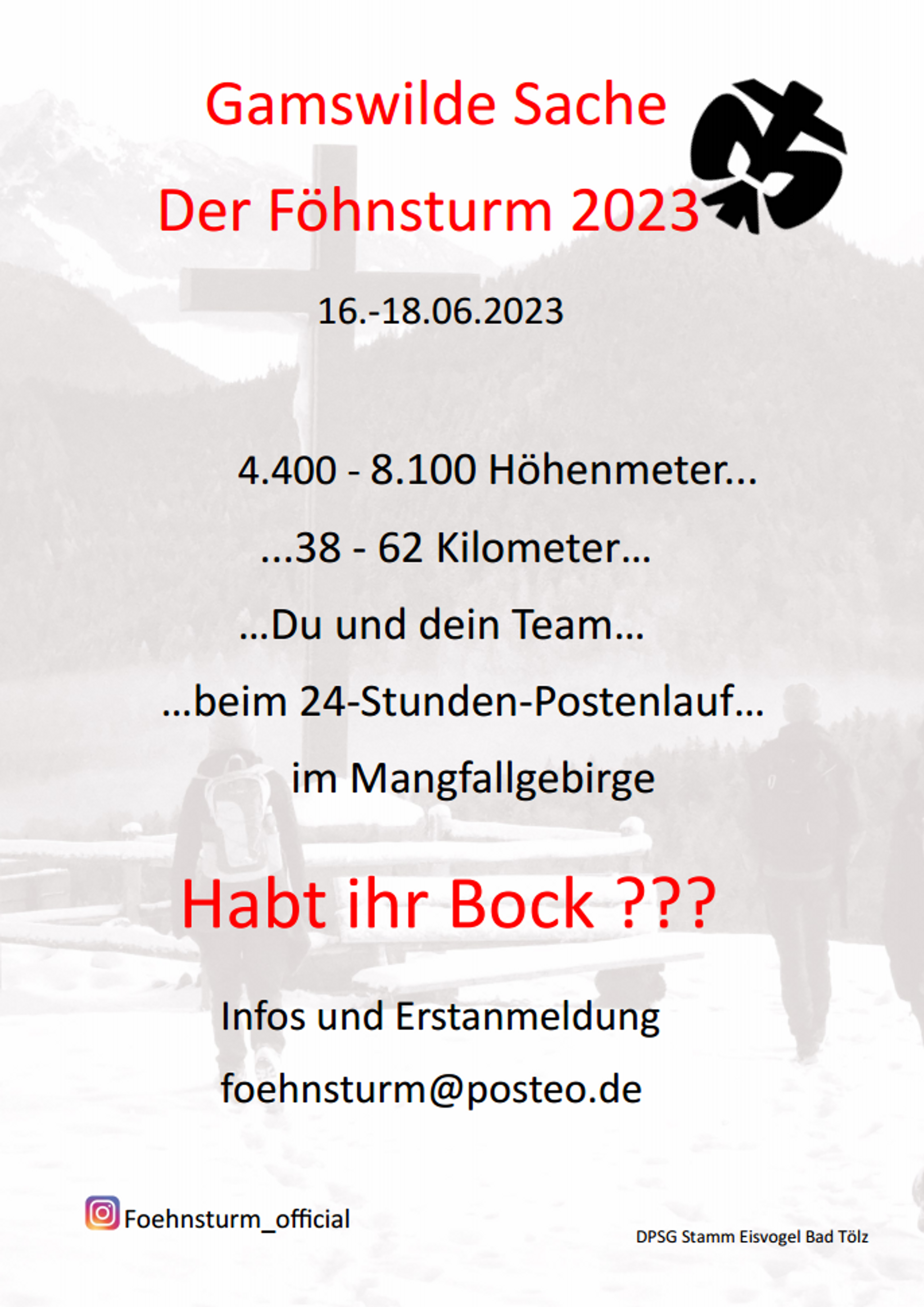 Ankündigung: Föhnsturm 2023