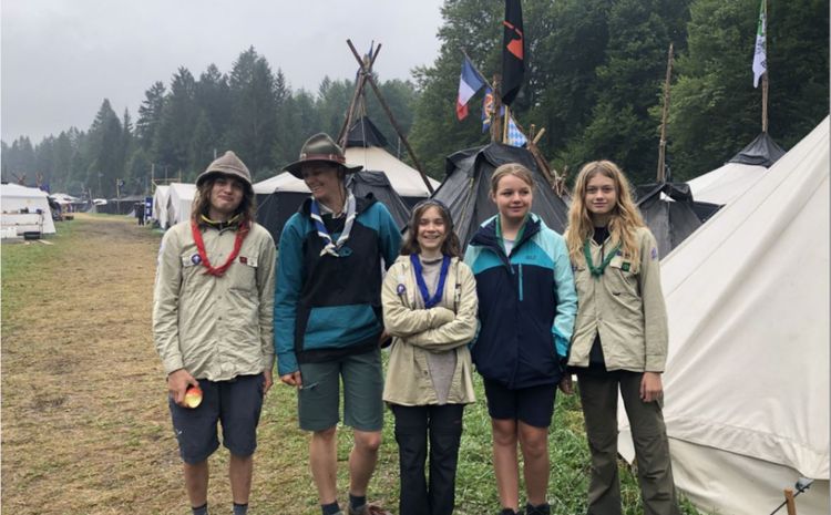 Hike der Pfadi Stufe zum Bundeslager der BdP