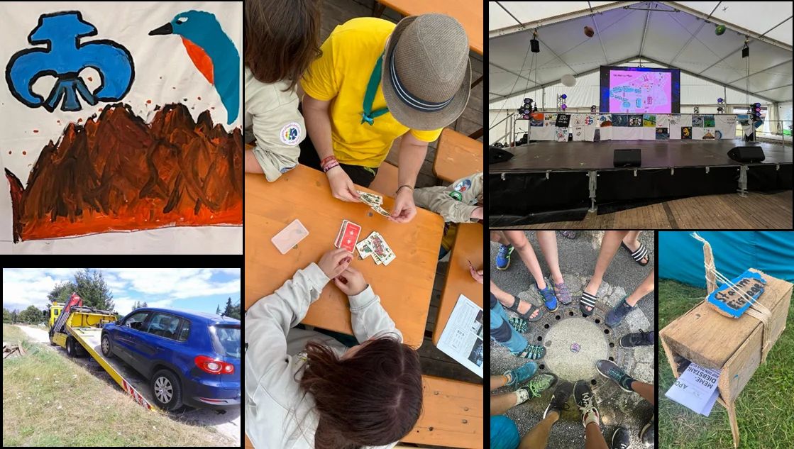 Kollage Eindrücke des Lagers