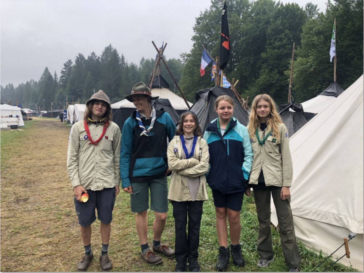 Hike der Pfadi Stufe zum Bundeslager der BdP