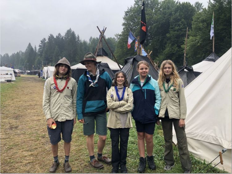 Hike der Pfadi Stufe zum Bundeslager der BdP